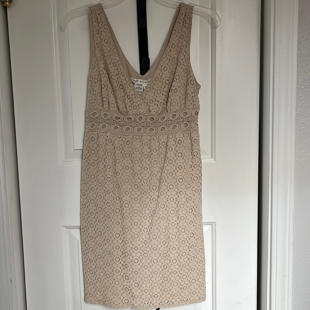 XS Max Studio cream colored dress